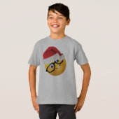 geek emoji santa grappig ontwerp voor kerstmis t-s t-shirt (Voorkant volledig)