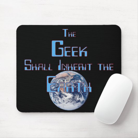 Geek Erft De Aarde Mousepad Muismat (Met muis)