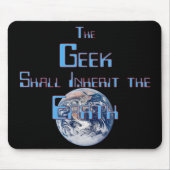 Geek Erft De Aarde Mousepad Muismat (Voorkant)