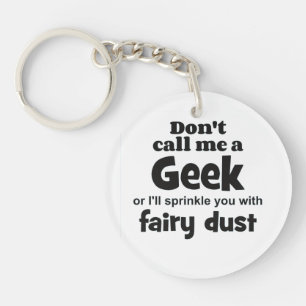 Geek fairy stof bf sleutelhanger