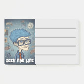 Geek for Life Funny Sarcastic Nerdy AI Generated Post-it® Notes (Voorkant)