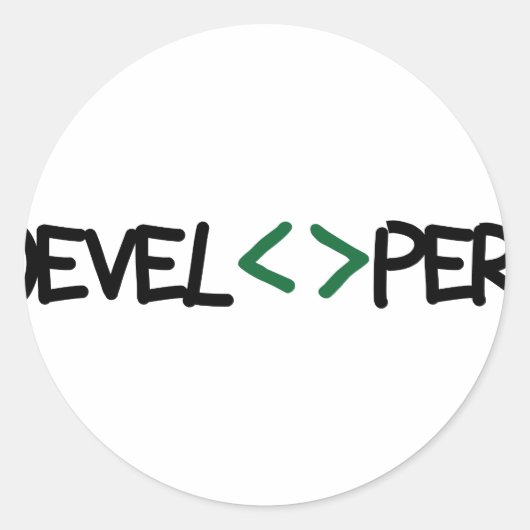 Geek / Gaming Ronde Sticker (Voorkant)