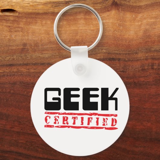 Geek gecertificeerd sleutelhanger (Voorkant)