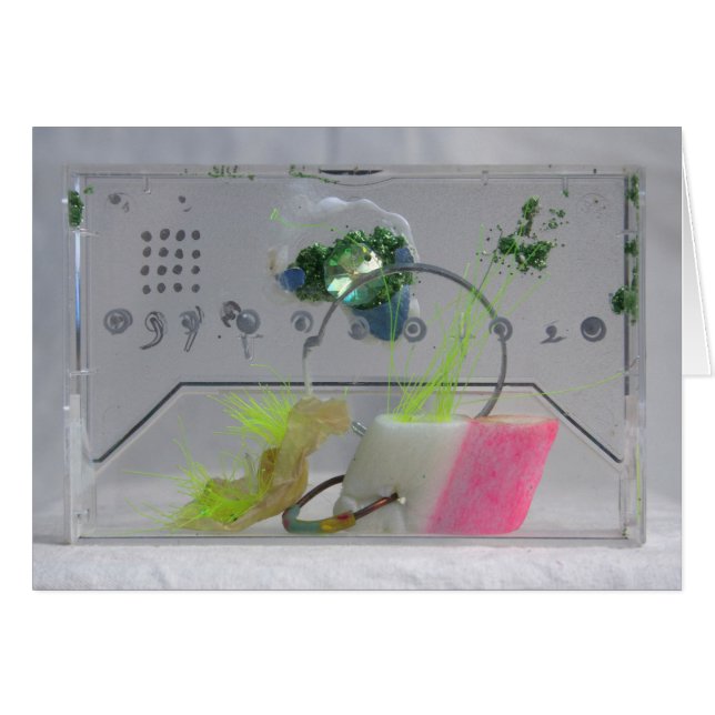 Geek Gem K7 1986 Mixed-media Kaart (Voorkant Horizontaal)