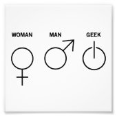 Geek Gender Foto Afdruk (Voorkant)