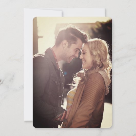 Geek geprogrammeerd voor liefde eenvoudige binaire save the date (Achterkant)