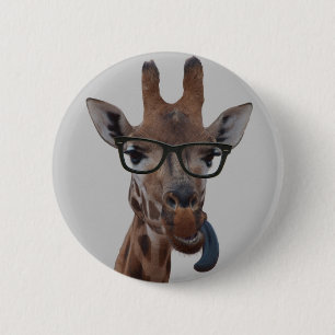 Geek Giraffe Ronde Button 5,7 Cm