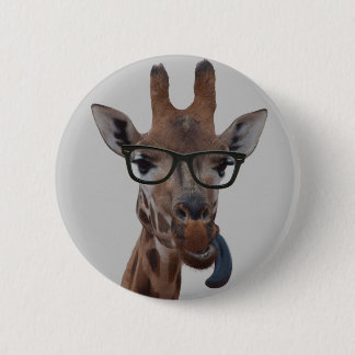 Geek Giraffe Ronde Button 5,7 Cm