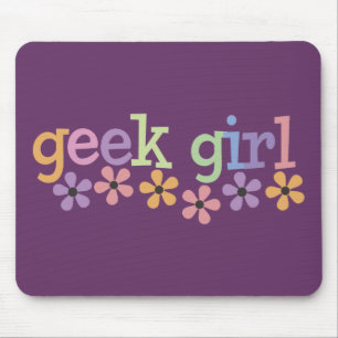 Geek Girl Daisies Muismat