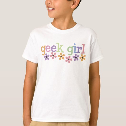 Geek Girl Daisies T-shirt (Voorkant)