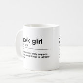 Geek Girl-definitie Koffiemok (Voorkant links)