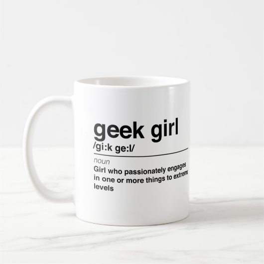Geek Girl-definitie Koffiemok (Links)