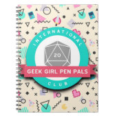 Geek Girl Pen Pals notebook Notitieboek (Voorkant)