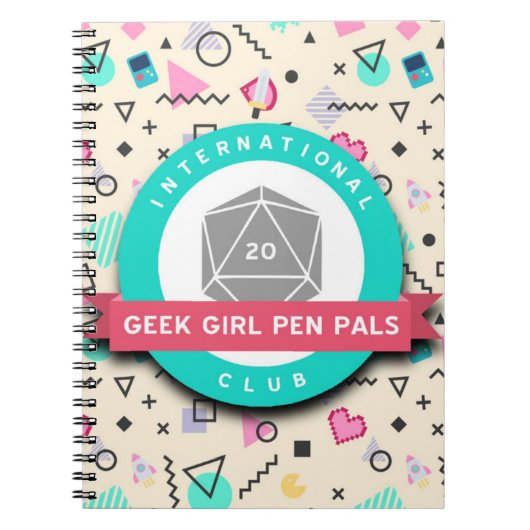 Geek Girl Pen Pals notebook Notitieboek (Voorkant)