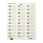 Geek Girl Pen Pals retouradreslabels Etiket (Full Sheet)