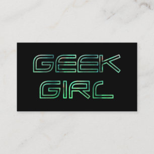 Geek Girl-profielkaart Visitekaartje