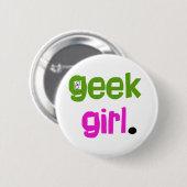 Geek Girl Ronde Button 5,7 Cm (Voorkant /achterkant)