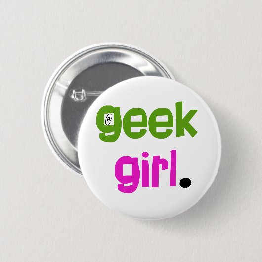 Geek Girl Ronde Button 5,7 Cm (Voorkant /achterkant)