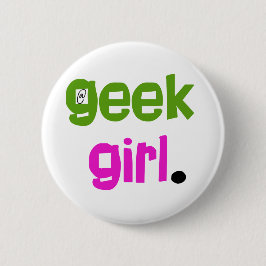 Geek Girl Ronde Button 5,7 Cm