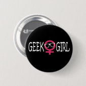 Geek Girl Ronde Button 5,7 Cm (Voorkant /achterkant)