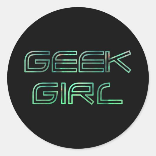 Geek Girl Sticker (Voorkant)