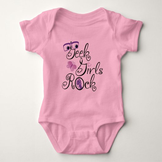 Geek Girls Rock Romper (Voorkant)