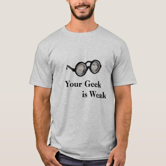 Geek Glasses, Uw           Geeki... - Gepersonalis T-shirt (Voorkant)
