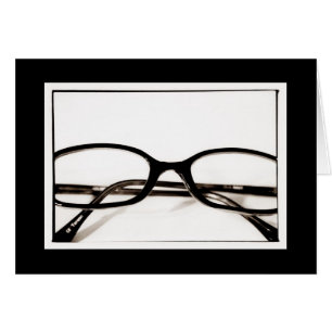 Geek glazen blanco kaart