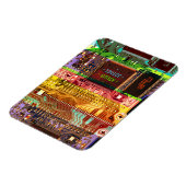 Geek & Glitch gedrukte circuit bord robotica Naam Magneet (Linkerzijde)
