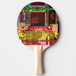 Geek & Glitch printplaat robot Naam Tafeltennisbatje