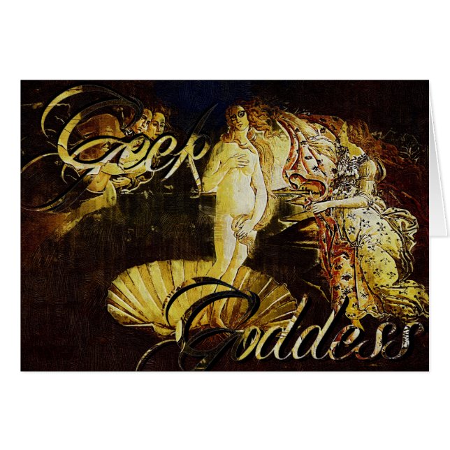 Geek Goddes Botticelli de geboorte van Venus (Voorkant Horizontaal)