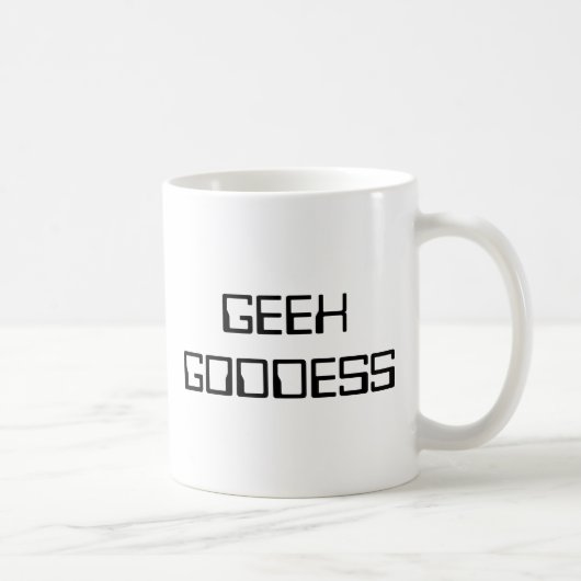 Geek Goddess Funny Humor STEM Science Tech Wiskund Koffiemok (Rechts)