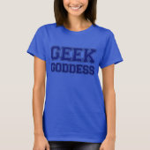 Geek Goddess (marine) T-shirt (Voorkant)