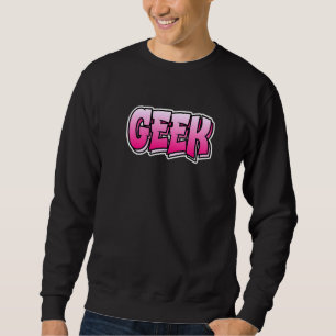 Geek graffiti stijlontwerp met geek trui