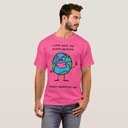 Geek grappig dat het mijn dag astronomie maakt t-shirt (Voorkant volledig)