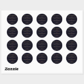 Geek Hiërarchie (Bronzed) Ronde Sticker (Vel)