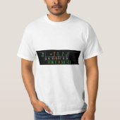 geek hyperfocal afstandscamera t shirt (Voorkant)