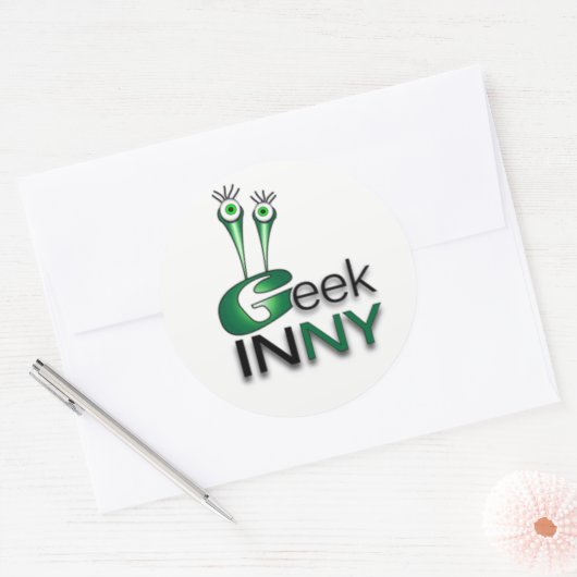 Geek in NY Large Sticker (Envelop)