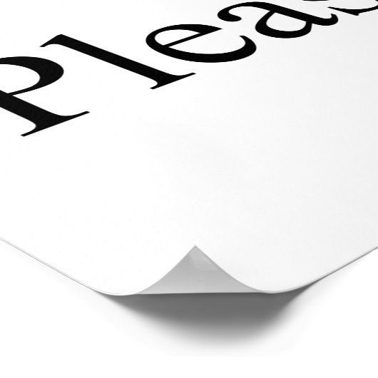 Geek in opleiding, gelieve te wachten poster (Hoek)