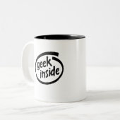 GEEK INSIDE TWEEKLEURIGE KOFFIEMOK (Voorkant links)