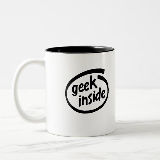 GEEK INSIDE TWEEKLEURIGE KOFFIEMOK (Links)