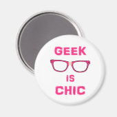 Geek is afbeelding magneet (Voorkant / Achterkant)