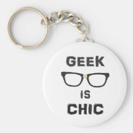Geek is afbeelding sleutelhanger