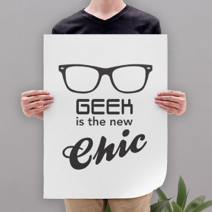 Geek is de nieuwe grafische kaart poster