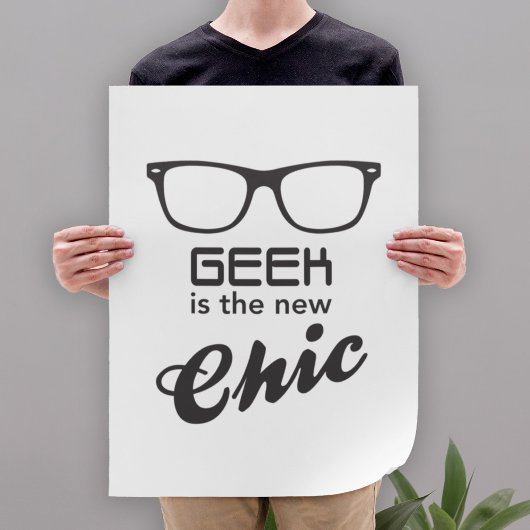 Geek is de nieuwe grafische kaart poster