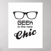 Geek is de nieuwe grafische kaart poster (Voorkant)
