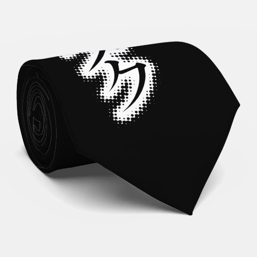 Geek Katakana Stropdas (Opgerold)