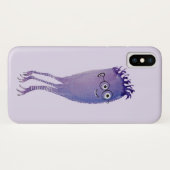 Geek kwallen grappige monster met bril Watercol Case-Mate iPhone Case (Achterkant (horizontaal))