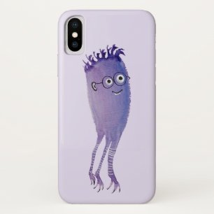 Geek kwallen grappige monster met bril Watercol Case-Mate iPhone Case