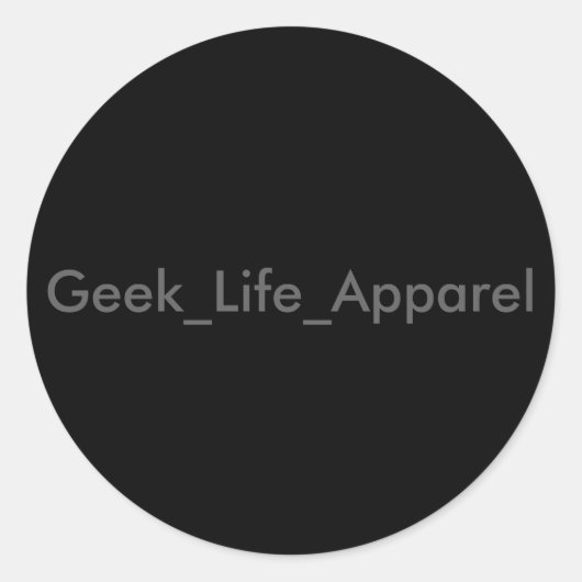 Geek_Life_Kleding Stickers (Voorkant)